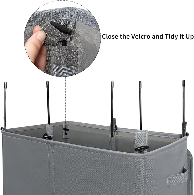 WOWLIVE 154L Double Laundry Hamper - Image 7