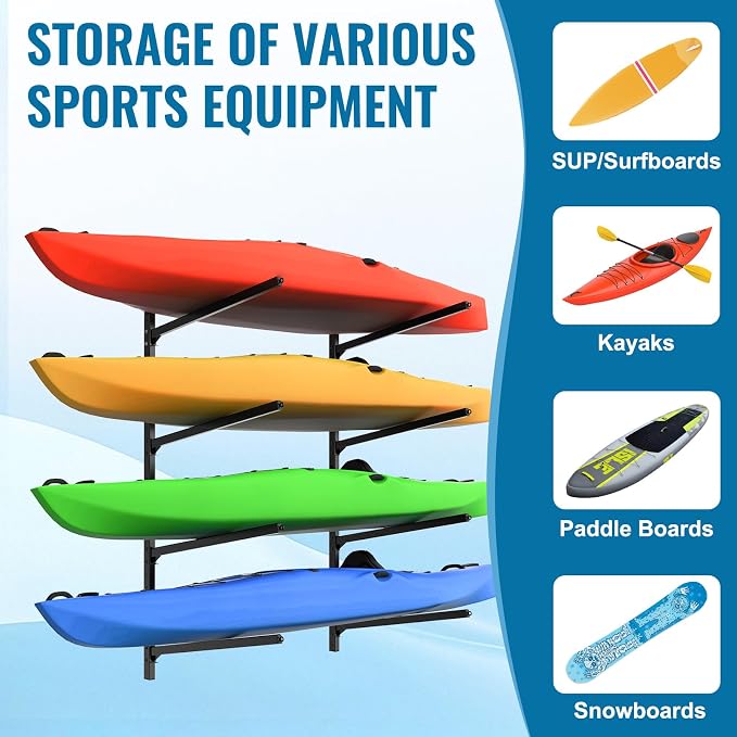 Kayak Storage Rack, Kayak Wall Mount Rack, Kayak Rack - Image 5