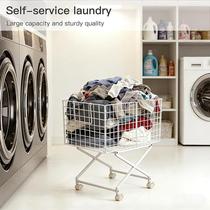 Rolling Laundry Basket with Wheels - Image 4