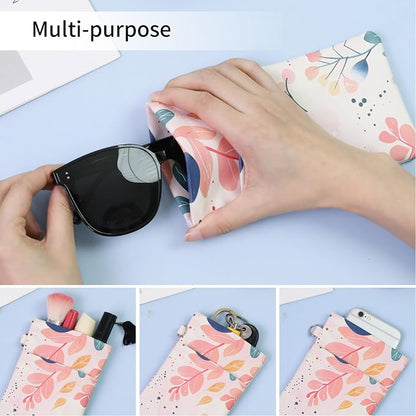 Double Eyeglass Case Soft Dual Glasses Case - Image 5