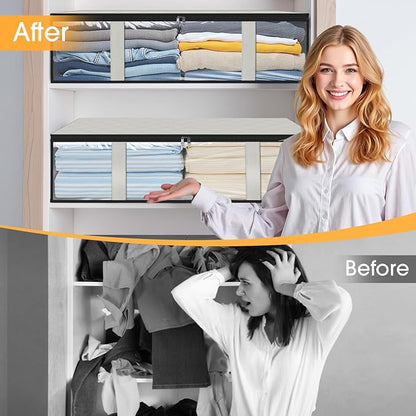 StorageRight Under Bed Storage Bags 4 Pack, 40L Large Clothes & Comforter - Image 4