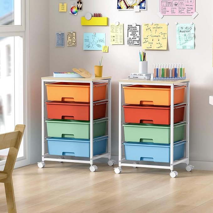 Utility-Rolling-Storage-Drawer-Craft-Cart-Organizer - Image 7