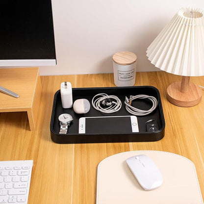 SANQIANWAN Faux Leather Valet Tray - Image 7