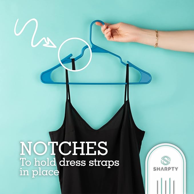 Sharpty Plastic Hangers Clothes Hangers - Image 4