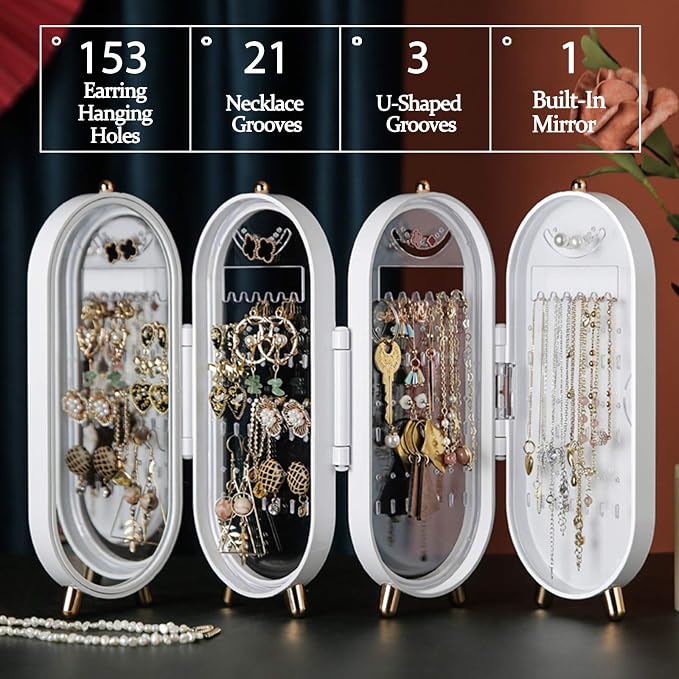 Foldable Earring Holder Jewelry Organizer Box - Image 2