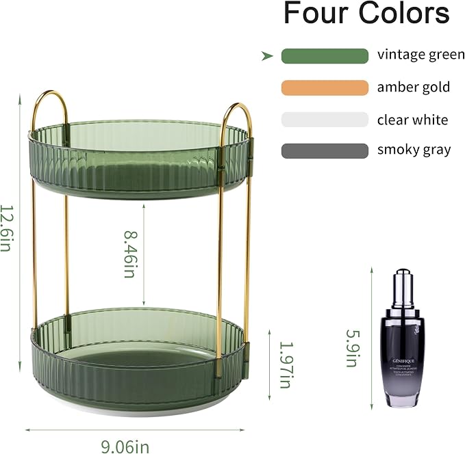 YCIA&DONE 360 Rotating Makeup Organizer and Storage - Image 4