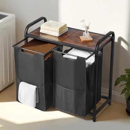 VEVOR 2 Section Laundry Sorter, Large Laundry Hamper - Image 8