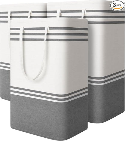 3 Pack Large Laundry Baskets, Laundry Hampers, Freestanding Waterproof by EpicTotes