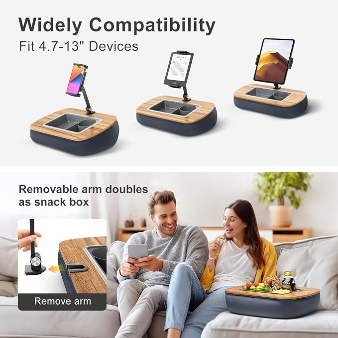 Lap Beanbag Tablet Pillow Stand, Adjustable iPad Holder - Image 5