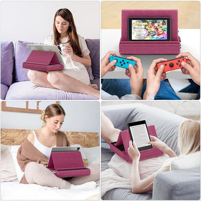 KDD Tablet Pillow Stand, Bed and Desk, Foldable Soft Pad Dock - Image 7