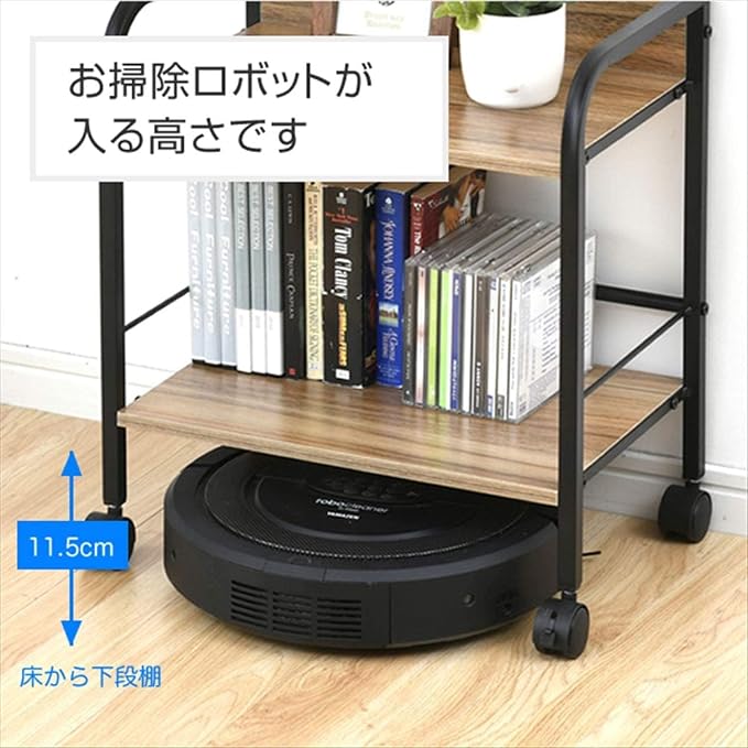 Yamazen YZCR-2 Rack with Casters, 2 Tiers, Compatible with Storage Boxes - Image 4
