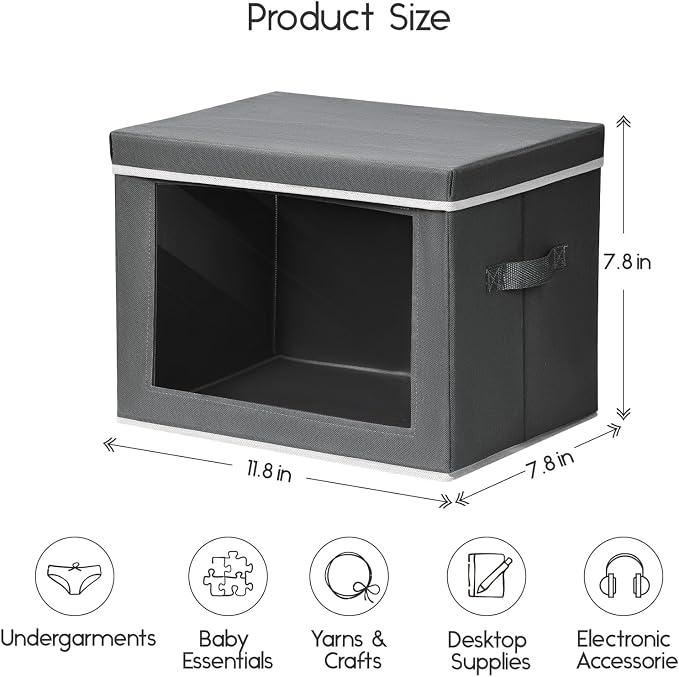 Homsorout Storage Bins with Lids - Image 2