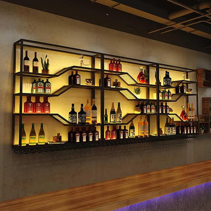 94.4in Wall Mounted Wine Rack - Image 3