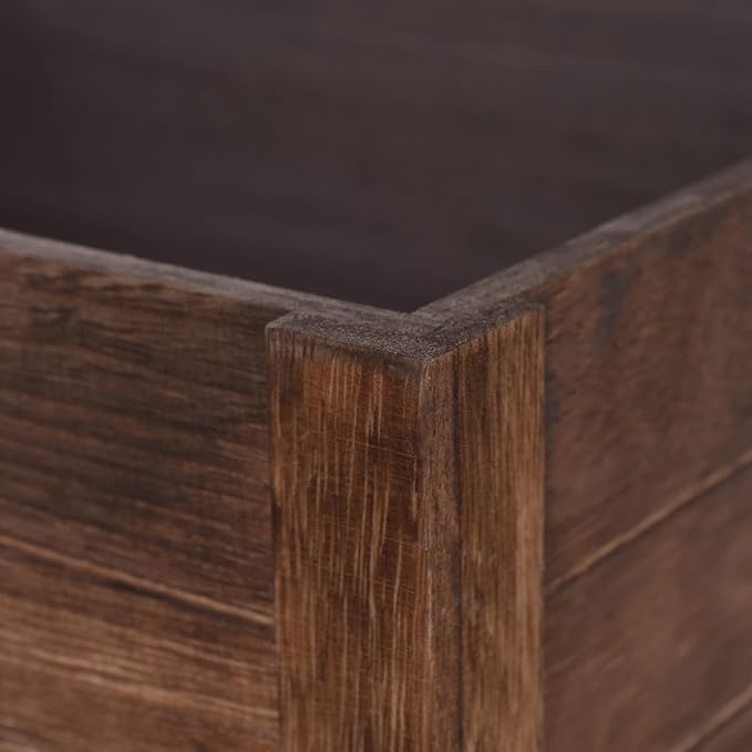 Farmhouse Antique Black Wooden Crate - Image 6