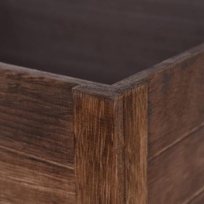 Farmhouse Antique Black Wooden Crate - Image 6