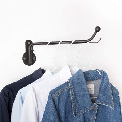 Mkono Wall Mounted Drying Rack Laundry Clothes Hanger - Image 8