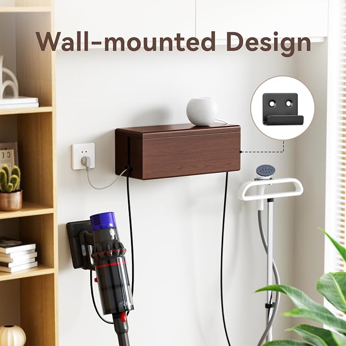 Large Cable Management Box-Stylish Wire Organizer, Wire Concealer and Wire - Image 5