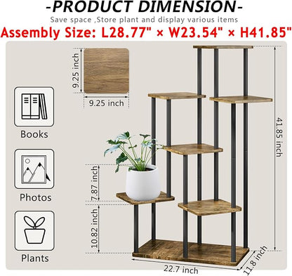 AZERPIAN Plant Stand 7 Tier Indoor Metal Flower Shelf - Image 4