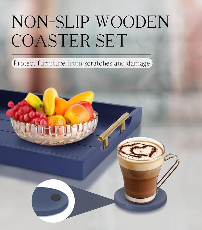 SXNOWS Wooden Serving Tray - Image 5