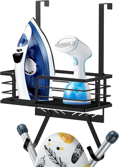 TJ.MOREE Over The Door/Wall Mount Ironing Board Hanger, Laundry Room Iron and by TJMOREE