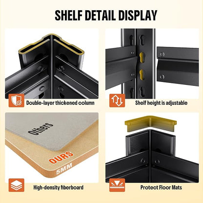 71.2''H Storage Shelves, 2000lbs Garage Shelving, Adjustable Heavy Duty - Image 4