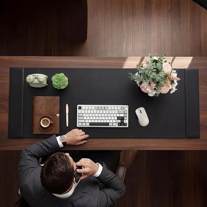 47.2 x 17 Inch Leather Desk Pad Protector - Image 5