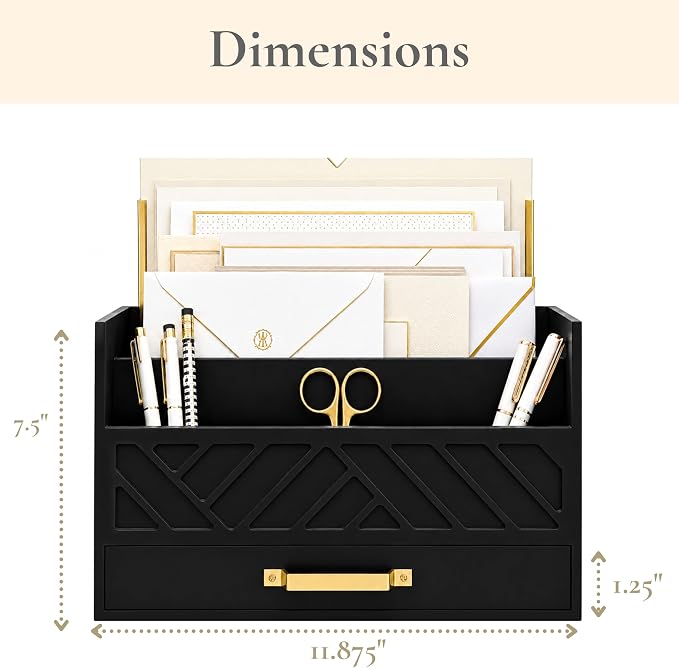 BLU MONACO | Wooden Mail Organizer - Image 2
