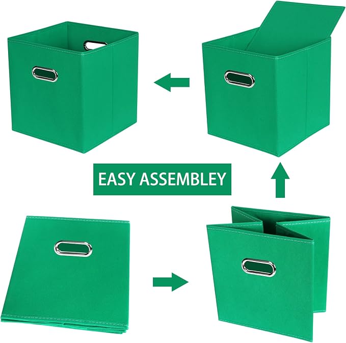 Fabric Cloth Storage Bins, Fabric Cube Bins Organizer - Image 6