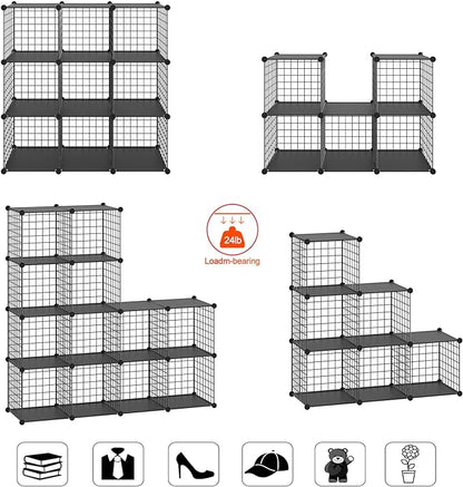 HUBSON Wire Cube Storage Organizer, Book/Toy/Craft/Potted Plants and petCloset - Image 4