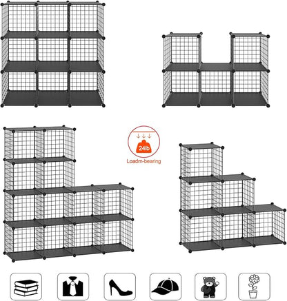 HUBSON Wire Cube Storage Organizer, Book/Toy/Craft/Potted Plants and petCloset - Image 4