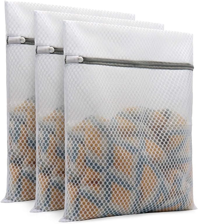Muchfun 3Pcs Durable Honeycomb Mesh Laundry Bags by Muchfun