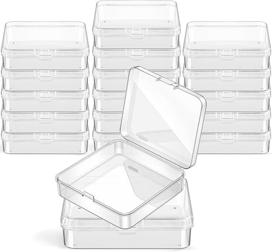 Jetec 18 Pieces Mini Plastic Clear Beads Storage Containers Box by Jetec