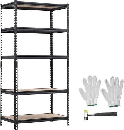 VEVOR Storage Shelves, 5-Tier Adjustable, 2000 lbs Capacity, Heavy Duty Garage - Image 9