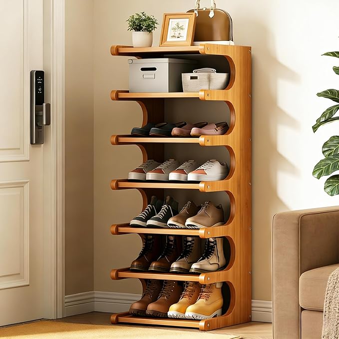 39" Bamboo Shoe Rack by Displaycabinet