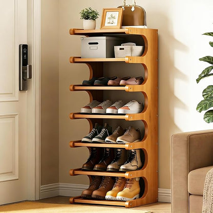 39" Bamboo Shoe Rack by Displaycabinet