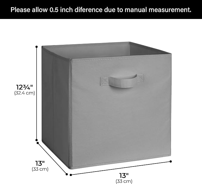 Cupic Cupid 13x13 Storage Cubes, 6 Pack Open Storage Bins - Image 2