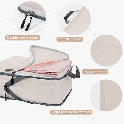 CherryNow Compression Packing Cubes, 7 Set Packing Cubes - Image 4