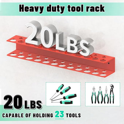 Screwdrivers Pliers Holder Wall Mount, Metal Utility Storage Rack - Image 4