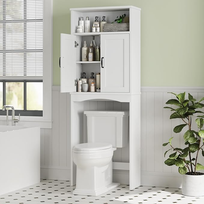 Over The Toilet Storage Cabinet, Over Toilet Bathroom Organizer by MXARLTR