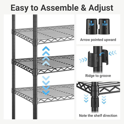 VIPEK S3 Freestanding Clothes Rack Heavy Duty Garment Rack 6-Tier Shoe Racks - Image 9
