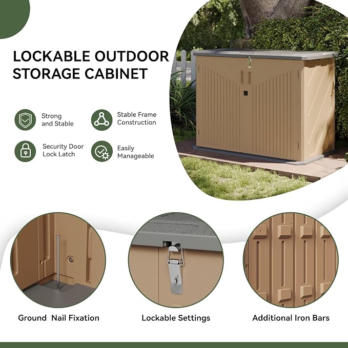 Aoxun Outdoor Storage Cabinet - Image 5