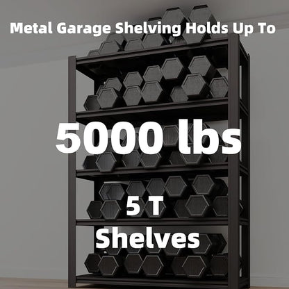 5-Tier 55" W x 24" D x 84" H Garage Shelving 5000LBS Storage Shelves Heavy Duty - Image 4