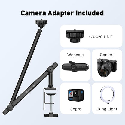AboveTEK Tablet Stand Holder for Desk & Bed, Aluminum iPad Holder Arm - Image 9