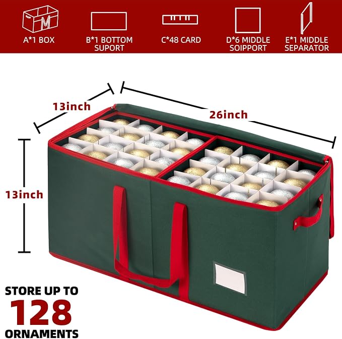 ININ Christmas Ornament Storage Box - Image 2