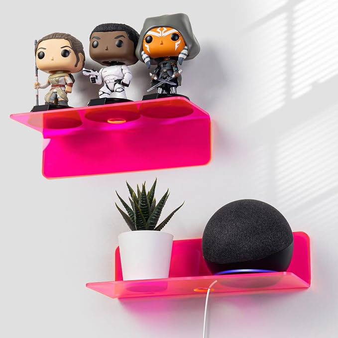 OAPRIRE Acrylic Floating Shelves Set of 2 by OAPRIRE