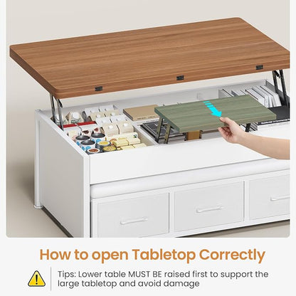 Itaar Lift Top Coffee Table Set, Center Table - Image 8