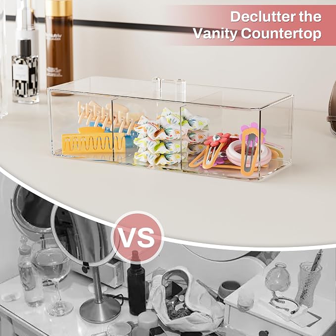 Hair Accessories Organizer for Girls, Cute Small Stackable Storage Drawer - Image 7