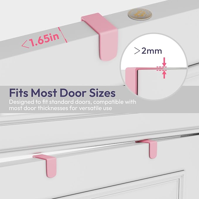 SWTYMIKI Over The Door Hooks Organizer - Image 6