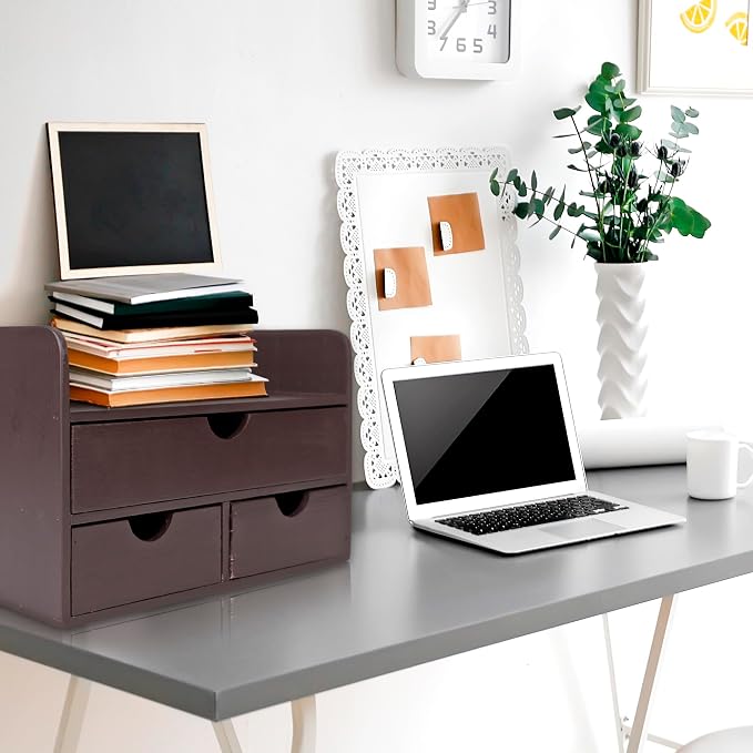 Besti Wooden Office Desk Organizer - Image 6