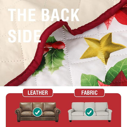 H.VERSAILTEX Christmas Couch Arm Covers Water Resistant Armrest Covers - Image 6
